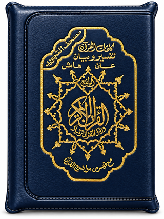 Tajweed Quran with Zip Leather Case XL Large Size Arabic only 14x20 CM