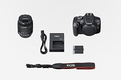 Canon EOS 2000D + EF-S 18-55mm f/3.5-5.6 IS II SLR Camera Set -Black