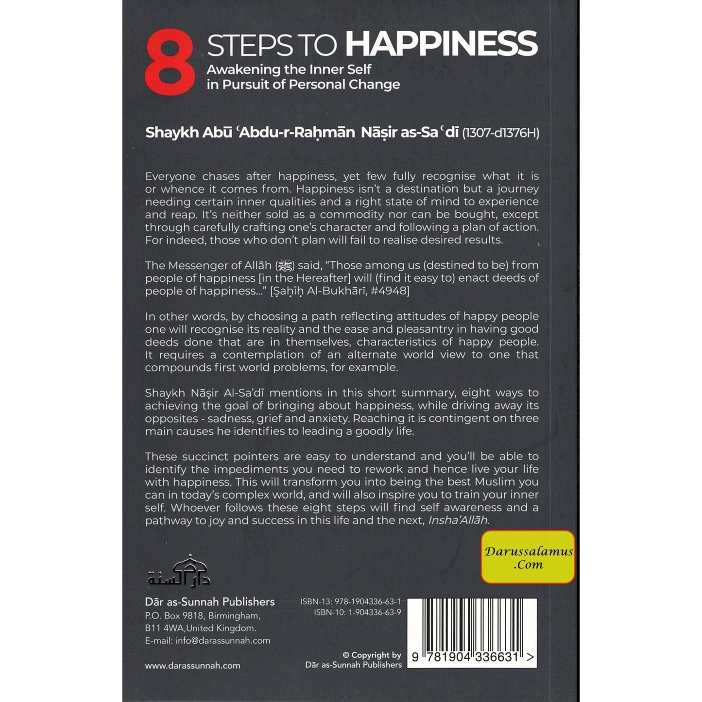 8 Steps to Happiness (Awakening the Inner Self in Pursuit of Personal Change)