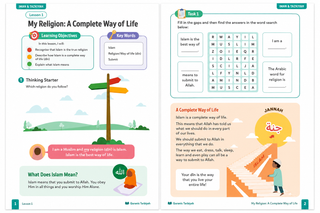 Iman & Tazkiyah Islamic Studies Books – Levels 1–4 | Quranic Tarbiyah Children’s Learning Series
