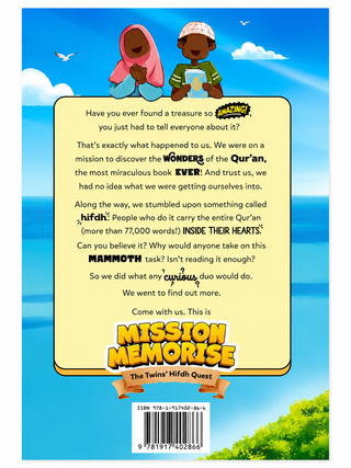 Mission Memorise: The Twins’ Hifdh Quest – Inspiring Qur’an Memorisation Book for Children