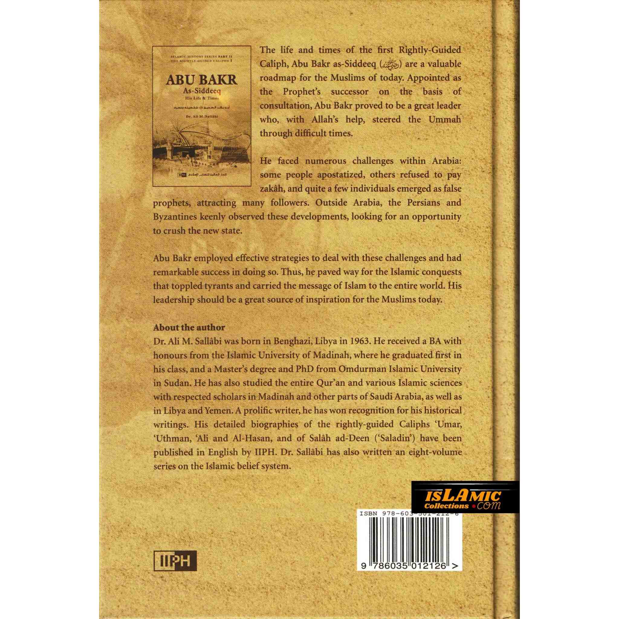 Abu Bakr as Siddeeq His Life and Times By Ali M. Sallabi