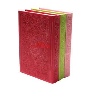 Al Quran Al Kareem (Rainbow Quran in beautiful different leather cover) Medium Size