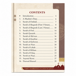 Forty Rabbanas
(Duas From The Qur'ãn)
Pocket Size