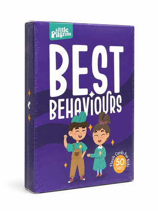 Best Behaviours Islamic Flash Cards for Kids – 50 Educational Cards | Little Pilgrims