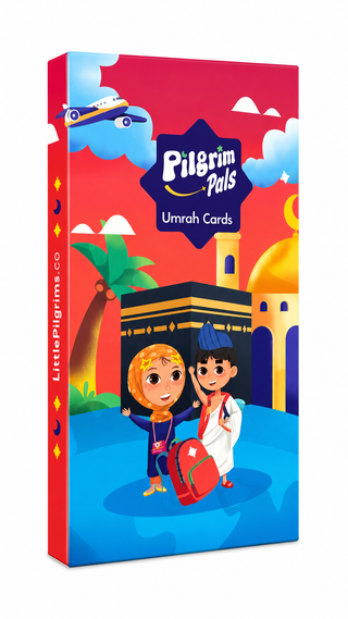 Pilgrim Pals Umrah Cards for Kids – Islamic Learning Flash Cards | Step-by-Step Umrah Guide for Children