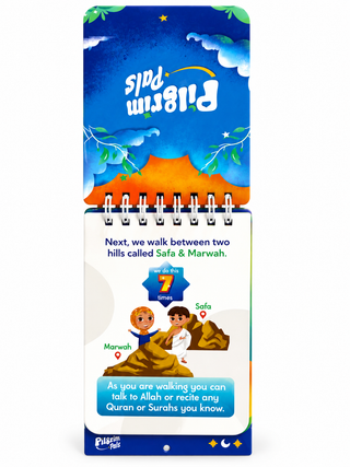Pilgrim Pals Umrah Cards for Kids – Islamic Learning Flash Cards | Step-by-Step Umrah Guide for Children