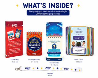 Pilgrim Pals Umrah Cards for Kids – Islamic Learning Flash Cards | Step-by-Step Umrah Guide for Children