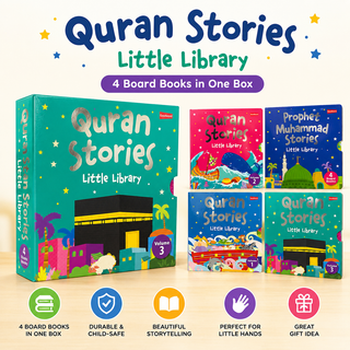 Quran Stories Little Library Bundle | Complete Islamic Board Book Box Set for Kids & Toddlers