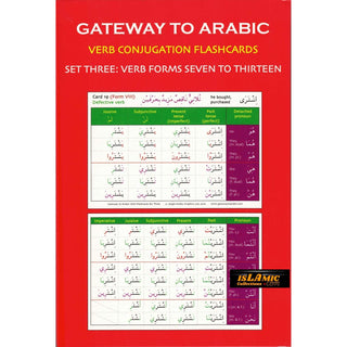 Gateway to Arabic Verb Conjugation Flashcards Set Three: Verb Forms Seven To Thirteen By Imran Hamza Alawiye