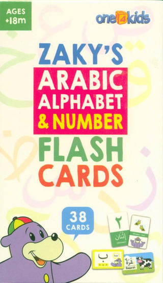 Zaky's Arabic Alphabet & Number Flash Cards - Childrens Language Education
