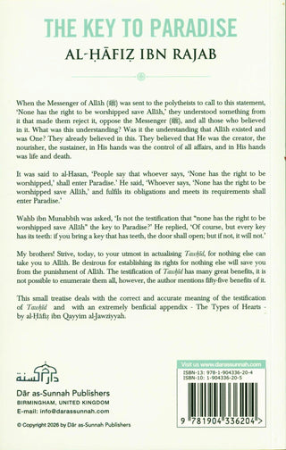 The Key to Paradise By Ibn Rajab Al Hanbali