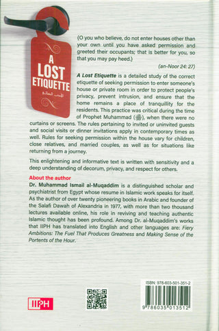 A Lost Etiquette | Muhammad Ismail al-Muqaddim