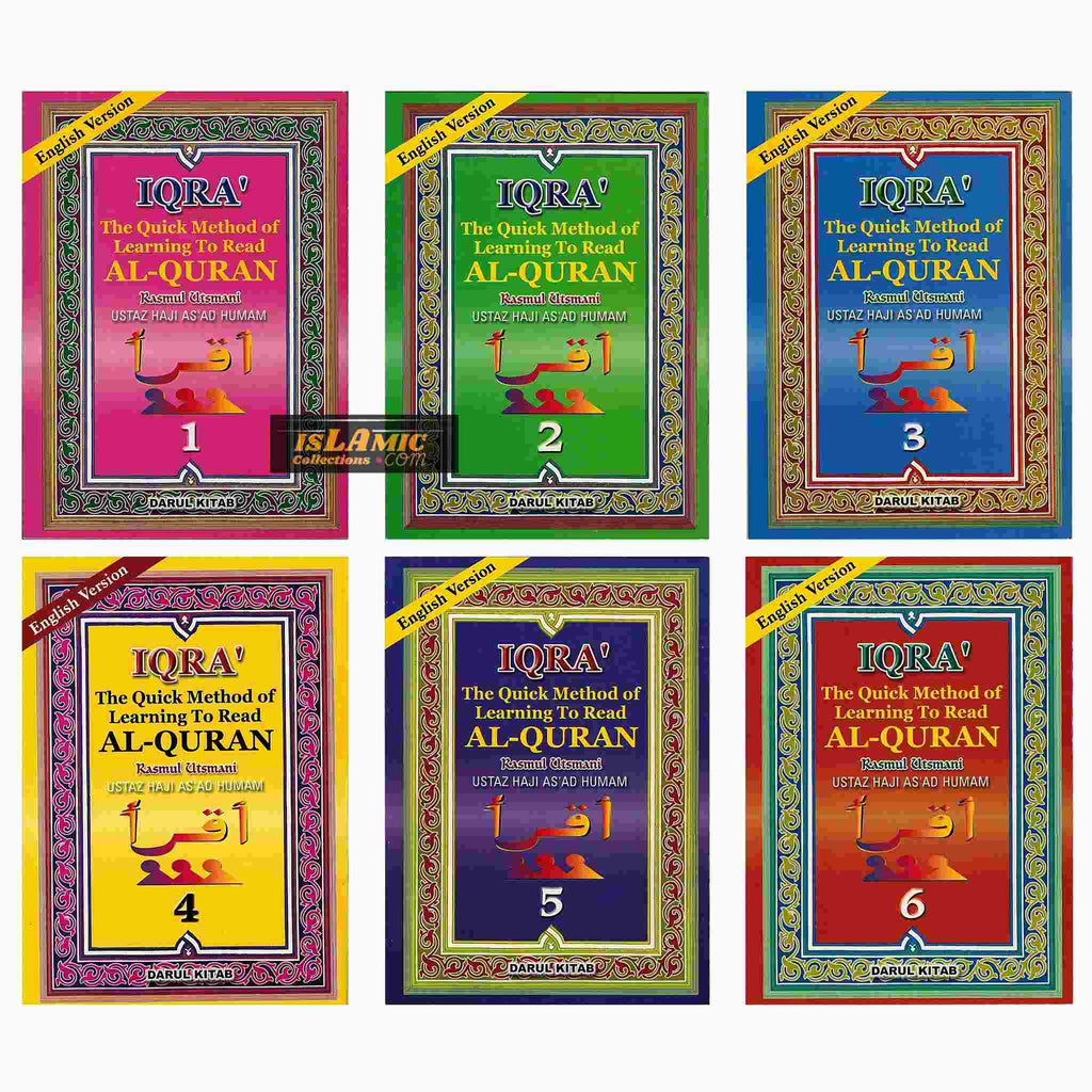 Iqra The Quick Learning Method Of Learning To Read Al-Quran – Islamic ...