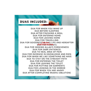 Daily Dua Cards, Islamic Flash Cards for Muslim Children