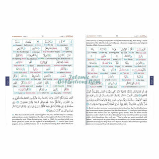 Noble Quran Word-for-Word (Full Color 3 Vol. Set) By Dr. Muhsin Khan & Dr. Taqi-ud-Din Al-Hilali