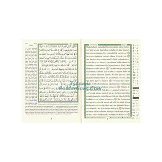 Tajweed Quran with meaning Translation and Transliteration in English Small 8x12 CM