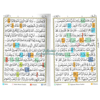 The Holy Quran with Colour Coded Tajweed Rules (Arabic and English Edition)