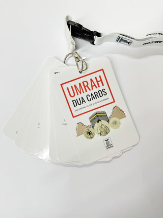 Umrah Dua Cards with QR Codes - Pligrimage Supplications Portable